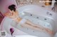 Beautiful YiRan boldly shows off her sexy figure with underwear in a bath (12 pictures)